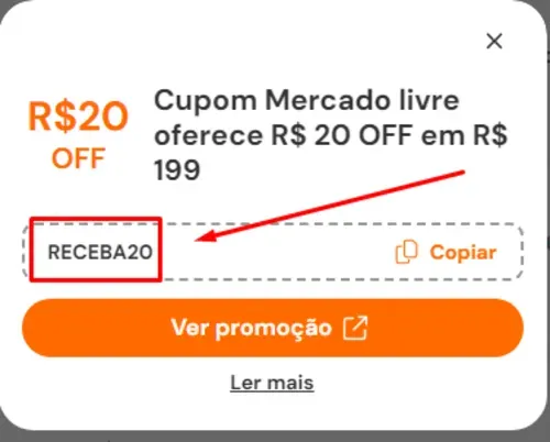 Imagem na descrição da promoção