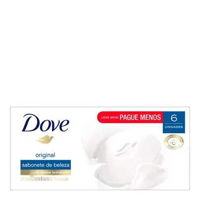 [2,43und](COMPRANDO 6 UN/PRIMEIRA COMPRA) Kit Sabonete Dove Original 90g 6 Unidades