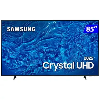 Smart TV Samsung LED 85 Polegadas 4K Wi-Fi Crystal UHD UN85BU8000GXZDA Comando de Voz