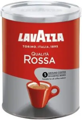 [Prime] Café Torrado e Moído Qualità Rossa Lavazza Lata 250g R$ 21