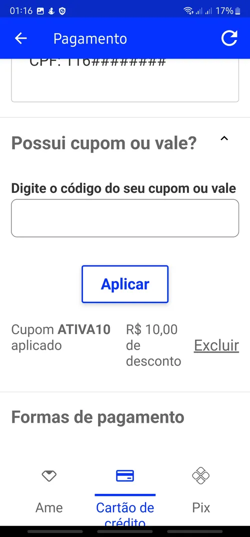 Imagem na descrição da promoção