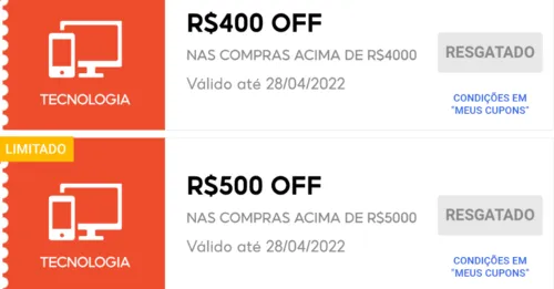 Imagem na descrição da promoção