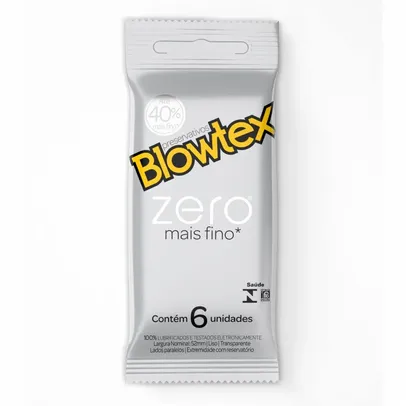 Preservativo Blowtex Zero Com 6 Unidades