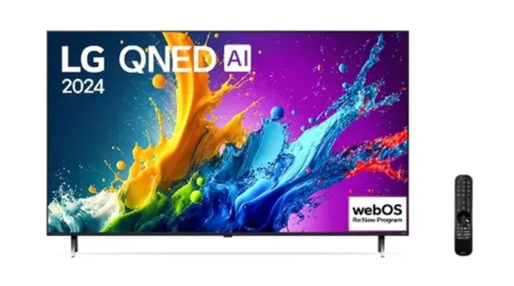 Smart TV LG QNED AI 4K QNED80 55 polegadas 2024