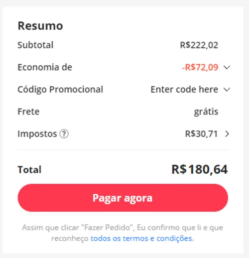 Imagem na descrição da promoção