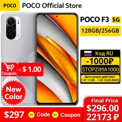 Smartphone Poco f3 5g - Versão 6gb/128gb