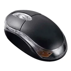 Mouse Óptico USB - Preto