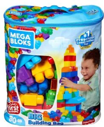 Sacola de 80 Blocos, Mega Bloks, Mattel R$ 66