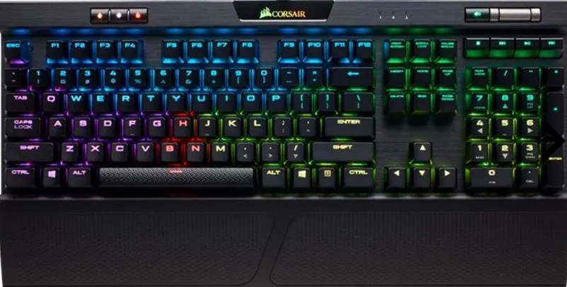 Teclado Mecanico Corsair K70 MK.2 RGB Switch Cherry Red ABNT2, CH-9109010-BR