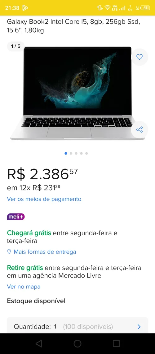 Imagem na descrição da promoção