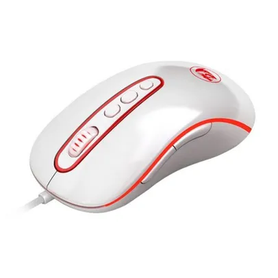 Mouse Gamer Redragon, Phoenix Lunar White, RGB, 4000DPI, 9 Botões | R$123