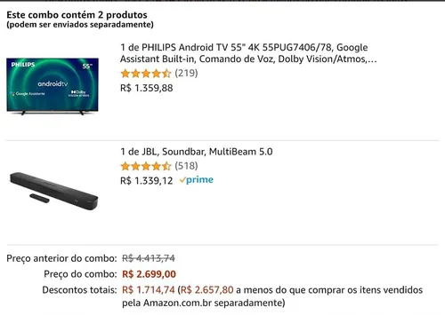 Imagem na descrição da promoção