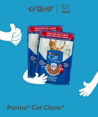 2 Sachês de 85g Purina Cat Chow | Eu Quero Nestlé