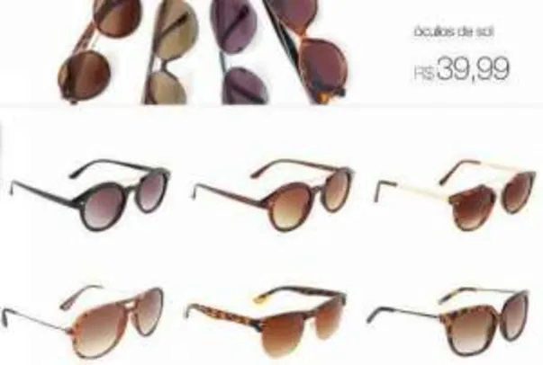 [Americanas] Vários modelos Óculos de Sol