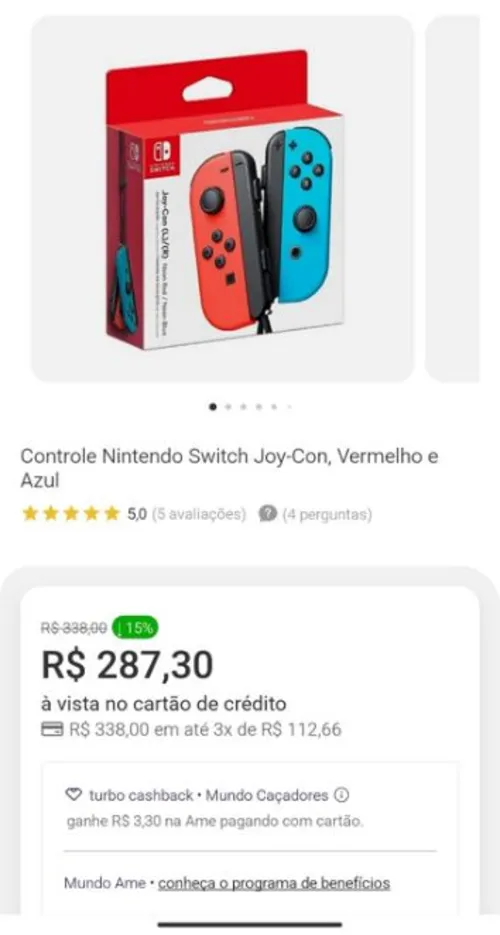 Imagem na descrição da promoção