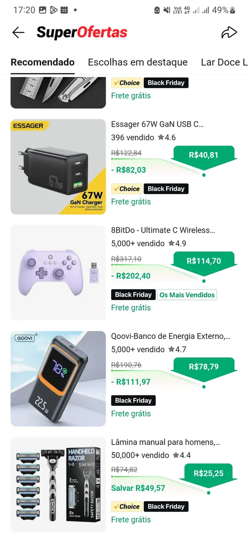 Imagem na descrição da promoção