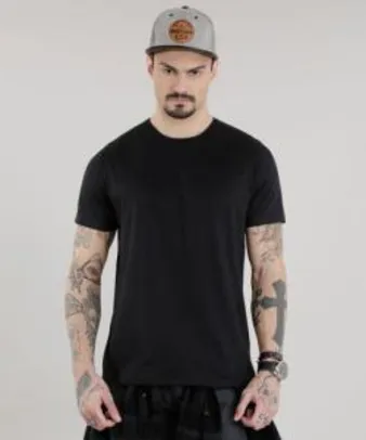 camiseta básica preta - 14,00