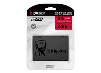 PIX: SSD Kingston A400, 240GB, SATA, Leitura 500MB/s, Gravação 350MB/s 