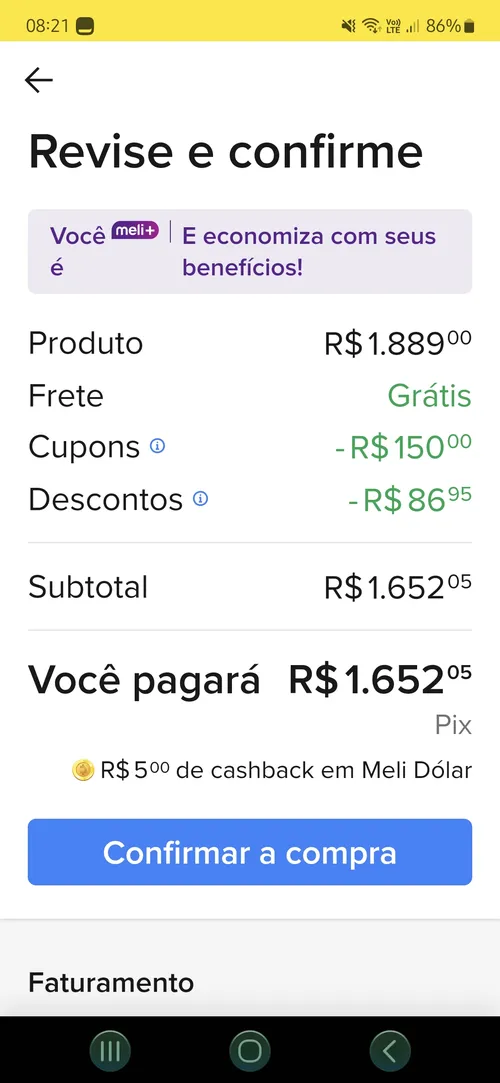 Imagem na descrição da promoção