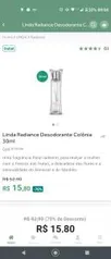 Perfume Boticário Linda Radiante 30ml | R$ 16