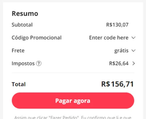 Imagem na descrição da promoção