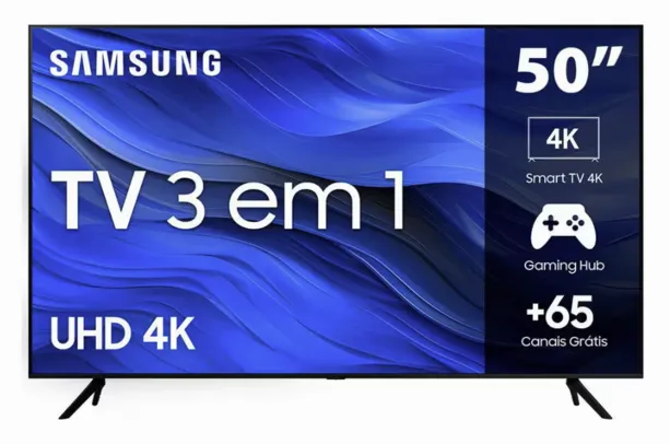 REEMBALADO: Smart TV Samsung 50 Polegadas 4K UHD UN50CU7700GXZD