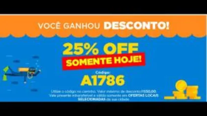 25% OFF no Peixe Urbano