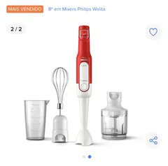 Mixer Philips Walita Daily Collection Ri2622 220v v400w Cor Vermelho