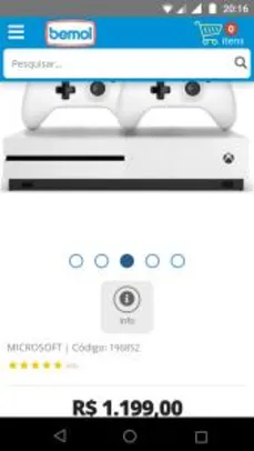 Xbox One S 1TB com 2 Controles - R$1.199