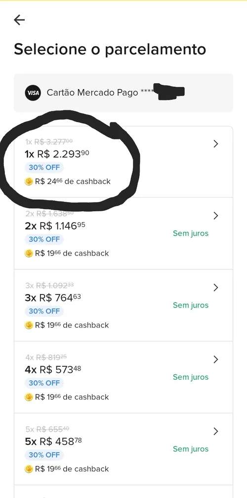 Imagem na descrição da promoção