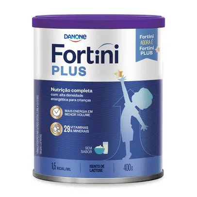 Fortini Sem Sabor em Pó, Danone Nutricia, Crianças, Fortini Suplemento, 400g