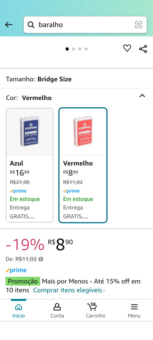 Imagem na descrição da promoção