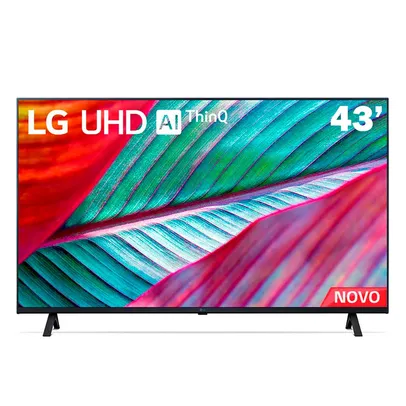 Smart TV 43&quot; 4K LG UHD ThinQ AI 43UR7800 HDR Bluetooth Alexa Google Assistente Airplay2 3 HDMI