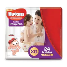 Fralda Huggies Supreme Care ROUPINHA Mega Xg - 24 un - R$ 19,81