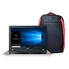 Kit Notebook Aspire E + Mochila Nitro, Aspire E5-553G-T4TJ, AMD A10 Quad Core 9600P, 4GB RAM, HD 1TB, AMD Radeon R7 M440 Branco