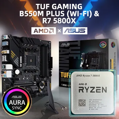 B550m asus tuf gaming plus (wi-fi) + Ryzen 7 5800x