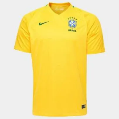 Camisa Seleção Brasil I 2016 s/nº - Torcedor [Personalização Grátis]