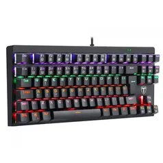 Teclado mecanico corvette rainbow switch azul - T-Dagger R$179