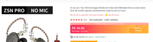 Imagem na descrição da promoção