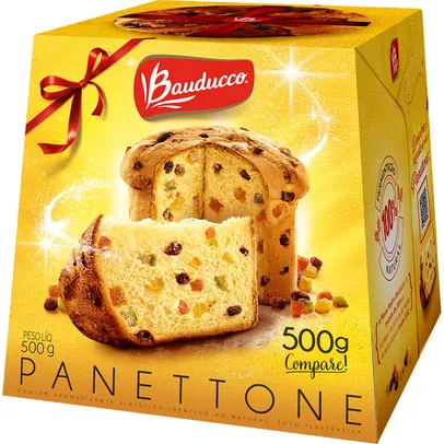 [APP] Panettone Frutas Bauducco - 500g (7 x R$ 12,50 cada)
