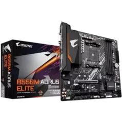 Placa Mãe Gigabyte B550m Aorus Elite, Amd Am4, Micro Atx, Ddr4