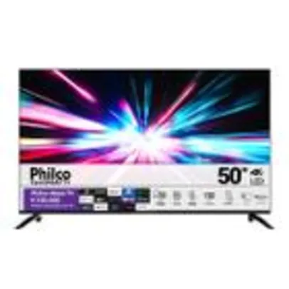 [APP + Cliente ouro] Smart TV 50” Philco 4K LED PTV50G7ER2CPBL Roku Dolby Áudio