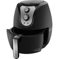 [1ª Compra/12 meses] Fritadeira Sem Óleo Britânia Air Fry Pro Saúde 3,2 Litros Preta - 1400w - 110V - R$184