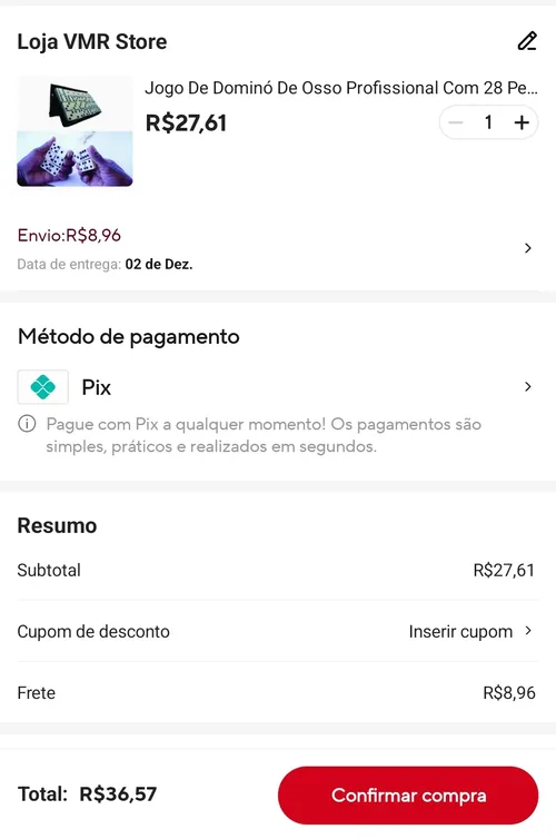 Imagem na descrição da promoção