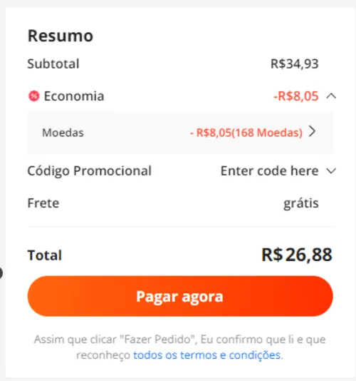 Imagem na descrição da promoção