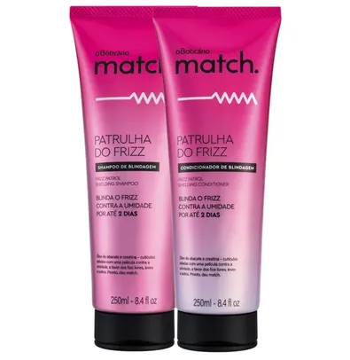 Kit o Boticário Match Patrulha do Frizz Duo (2 Produtos)