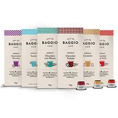 Kit de Cápsulas de Café Experience Baggio Café, compatível com Nespresso, contém 60 cápsulas