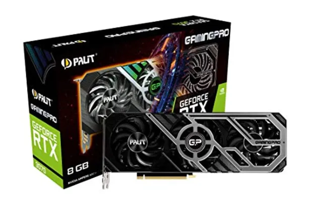 Placa de Vdeo Palit GeForce RTX 3070 GamingPro LHR 8GB 256Bit GDDR6 - NE63070019P2-1041A-V1