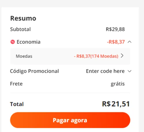 Imagem na descrição da promoção