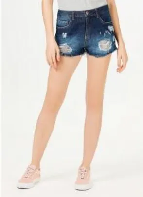 Shorts Jeans Feminino Modelagem Hot Pants Hering - R$30
